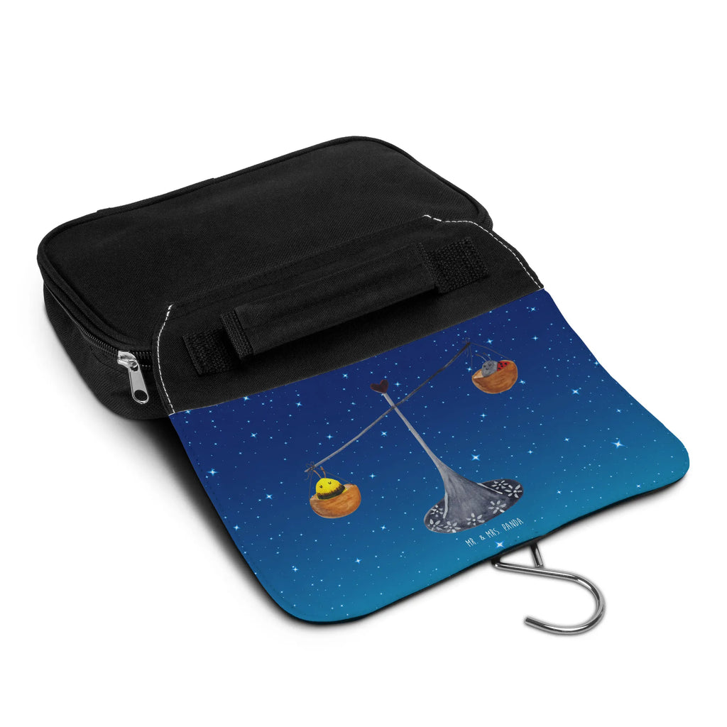Wash bag Star sign Scale Toilet bag, Cosmetic bag, Gentlemen, Wash bag, Ladies, To hang up, constellations, birthdays, astrology, zodiac, date of birth, month of birth, balance, ladybird, bee, Libra gift, Libra, birthday September, gift September, gift October, birthday October, bumble bee, Libra zodiac sign