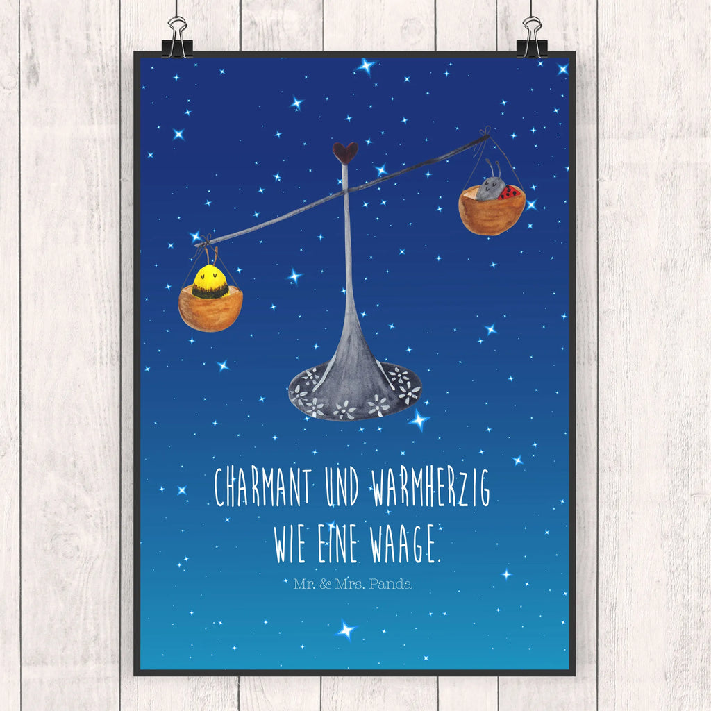 Poster Sternzeichen Waage Wanddeko Bild, Wandschmuck, Poster, grafikposter, kunstposter, wanddruck, Bild, drucke, wandkunst, Wandposter, Bild für Wand, kunst für die wand, Kunstdruck, Posterdruck, wanddeko, Wandbild, Deko Bild, kunstdruck poster, Mr. & Mrs. Panda Poster, Plakat, Wanddekoration, Designposter, Aszendent, Astrologie, Horoskop, Tierkreiszeichen, Sternzeichen, Gleichgewicht, Waage Sternzeichen, Waage, Hummel, Geschenk September, Marienkäfer, Waage Geschenk, Geburtstag Oktober, Biene, Geschenk Oktober, Geburtstag September