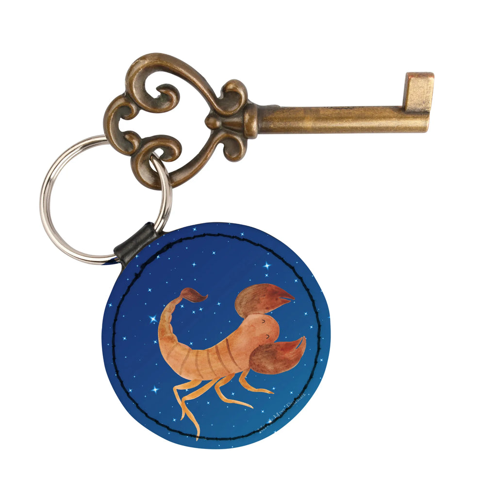 Round key ring Star sign Scorpio key ring, pendant, keychain, lucky charm, bag pendant, constellations, birthdays, astrology, zodiac, date of birth, month of birth, scorpions, scorpion star sign, scorpion gift, gift november, birthday november, birthday october, gift october