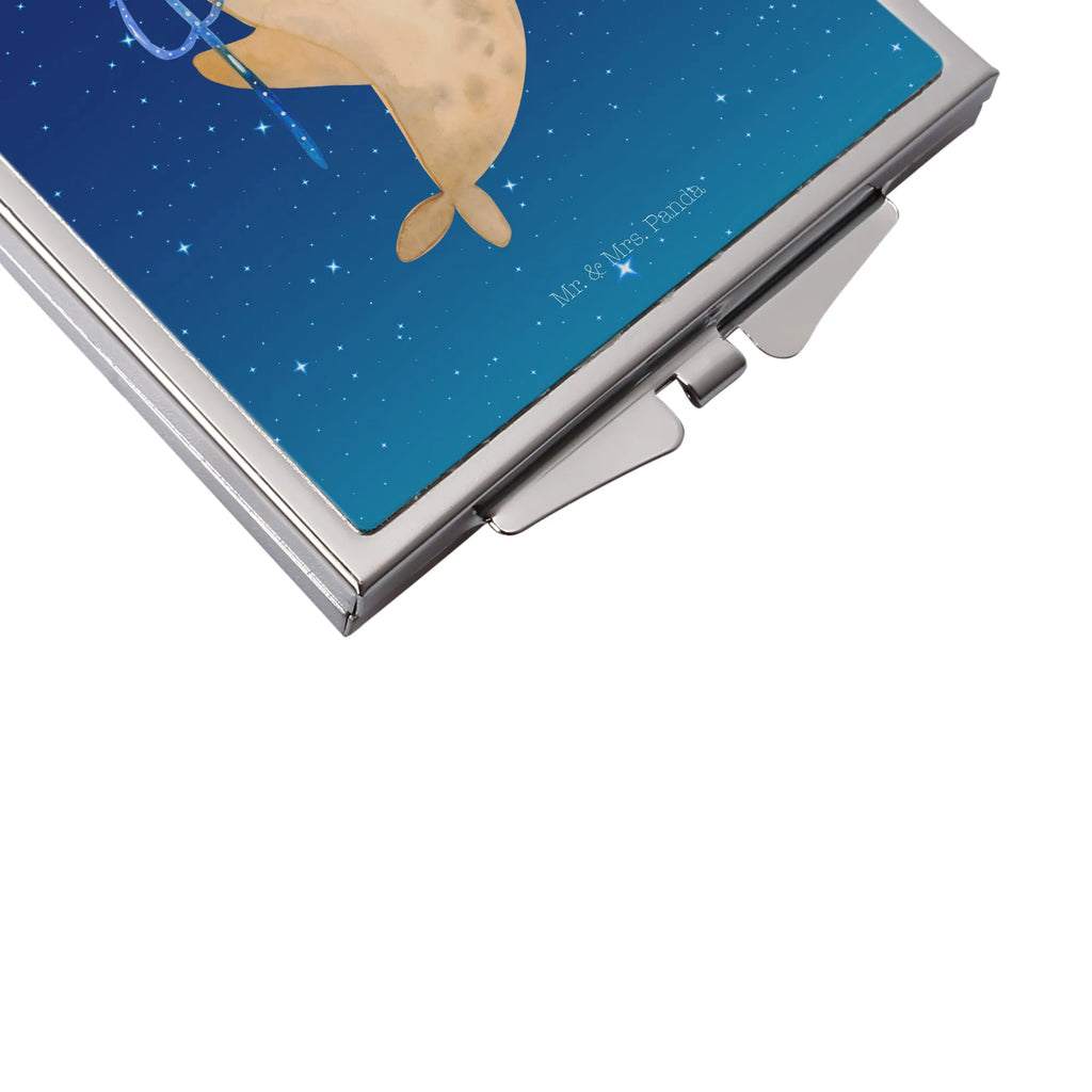 Handbag mirror Star sign Aquarius mirror, handbag, square, make up, make-up mirror, silver, constellations, birthdays, astrology, zodiac, date of birth, month of birth, aquarius zodiac sign, nix, merman, aquarius gift, birthday february, gift january, birthday january, sea gift, gift february