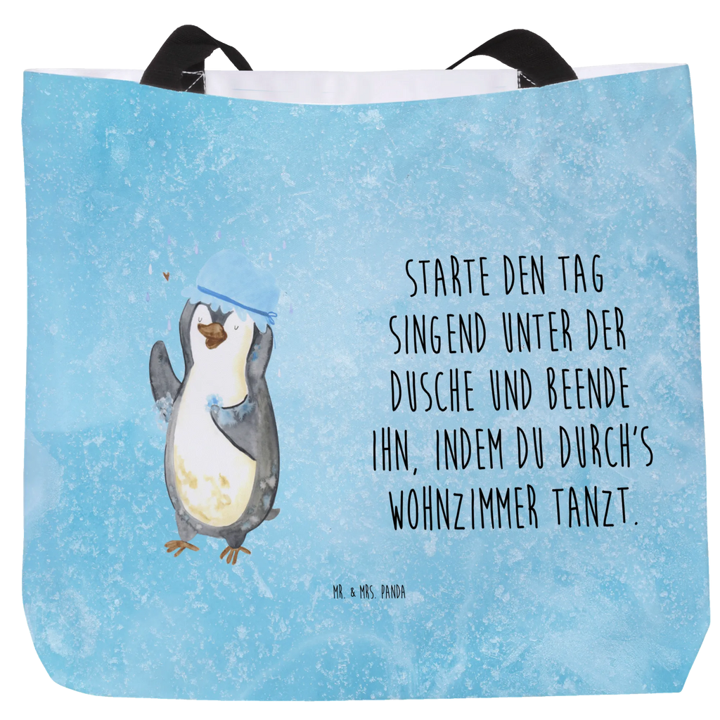 Shopper Penguin have a shower large, bag, XXL, beach bag, shopper, shopping bag, carrier bag, woman, handle bag, Penguin, North Pole, Winter, Penguins, penguins, shower, new beginning, life motto, being happy, new start, motivation