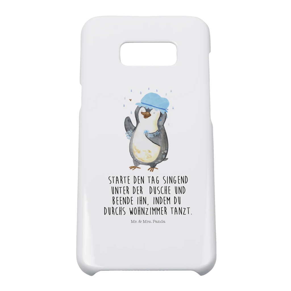 Handyhülle Pinguin Duschen Iphone 10, Cover, Handy, Handyhülle, Hülle, Handycover, Handy Case, Iphone X, Pinguin, Neuanfang, Dusche, Neustart, Motivation, glücklich sein, Duschen, Lebensmotto, Pinguine