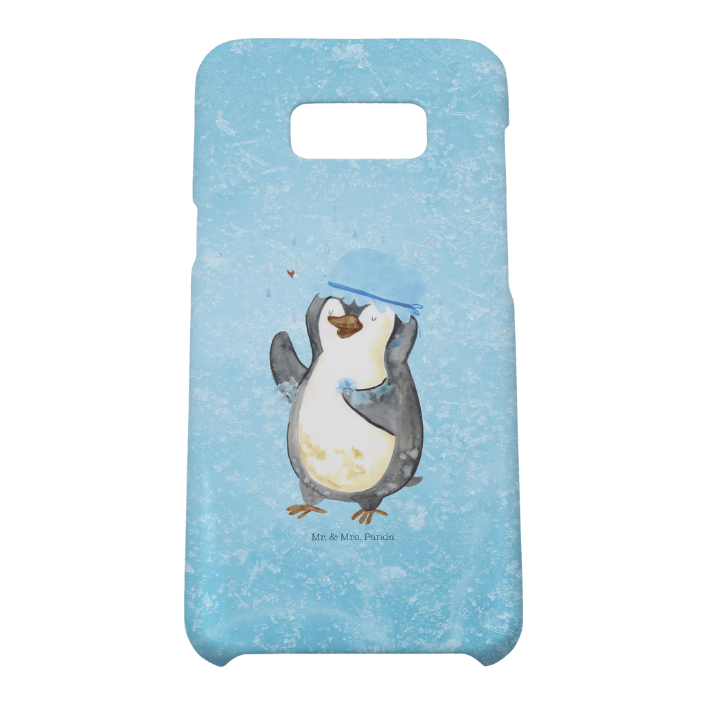 Handyhülle Pinguin Duschen Iphone 10, Cover, Handy, Handyhülle, Hülle, Handycover, Handy Case, Iphone X, Pinguin, Neuanfang, Dusche, Neustart, Motivation, glücklich sein, Duschen, Lebensmotto, Pinguine
