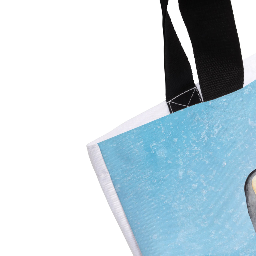 Shopper Pinguin Surfer Schultasche, Tragebeutel, Beutel, Strandtasche, Shopper, Tasche, Alltagstasche, Freizeittasche, Einkaufsbeutel, Schulbeutel, Einkaufstasche, Pinguin, Urlaub, Surfer, Wellen reiten, surfen, Wellen, Hawaii, Portugal, Pinguine