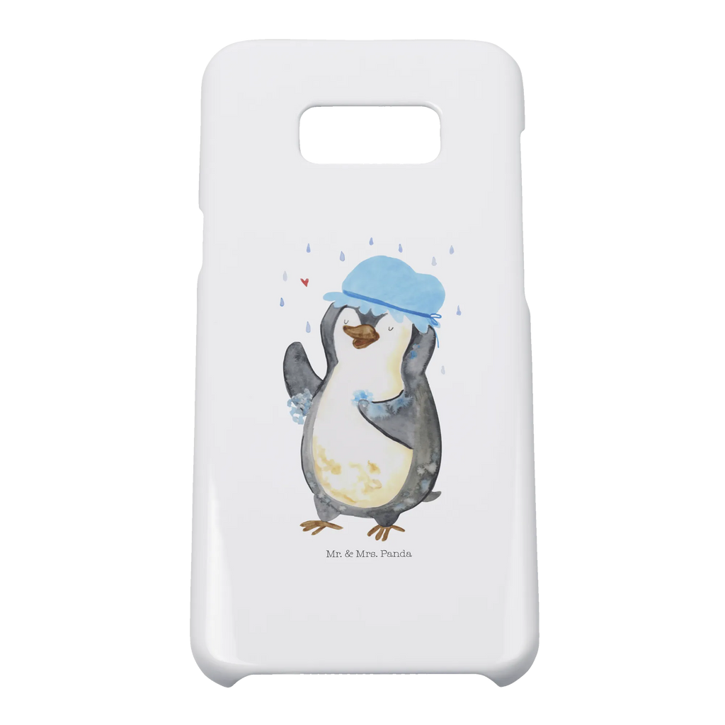 Handyhülle Pinguin Duschen Iphone 10, Cover, Handy, Handyhülle, Hülle, Handycover, Handy Case, Iphone X, Pinguin, Neuanfang, Dusche, Neustart, Motivation, glücklich sein, Duschen, Lebensmotto, Pinguine