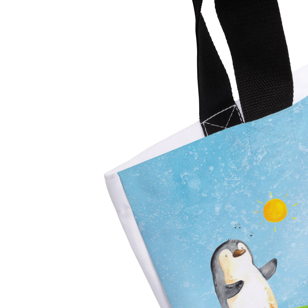 Shopper Pinguin Surfer Schultasche, Tragebeutel, Beutel, Strandtasche, Shopper, Tasche, Alltagstasche, Freizeittasche, Einkaufsbeutel, Schulbeutel, Einkaufstasche, Pinguin, Urlaub, Surfer, Wellen reiten, surfen, Wellen, Hawaii, Portugal, Pinguine
