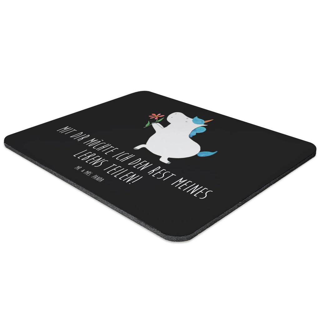Mouse mat unicorn flower PC, Mouse Pad, Mouse, mousepad, Student, Gift, Motif, Pad, Study, fun, saying, Work, Print, Office, unicorn, unicorns, flower, engagement, partner, proof of love, couple, request, love, marriage application