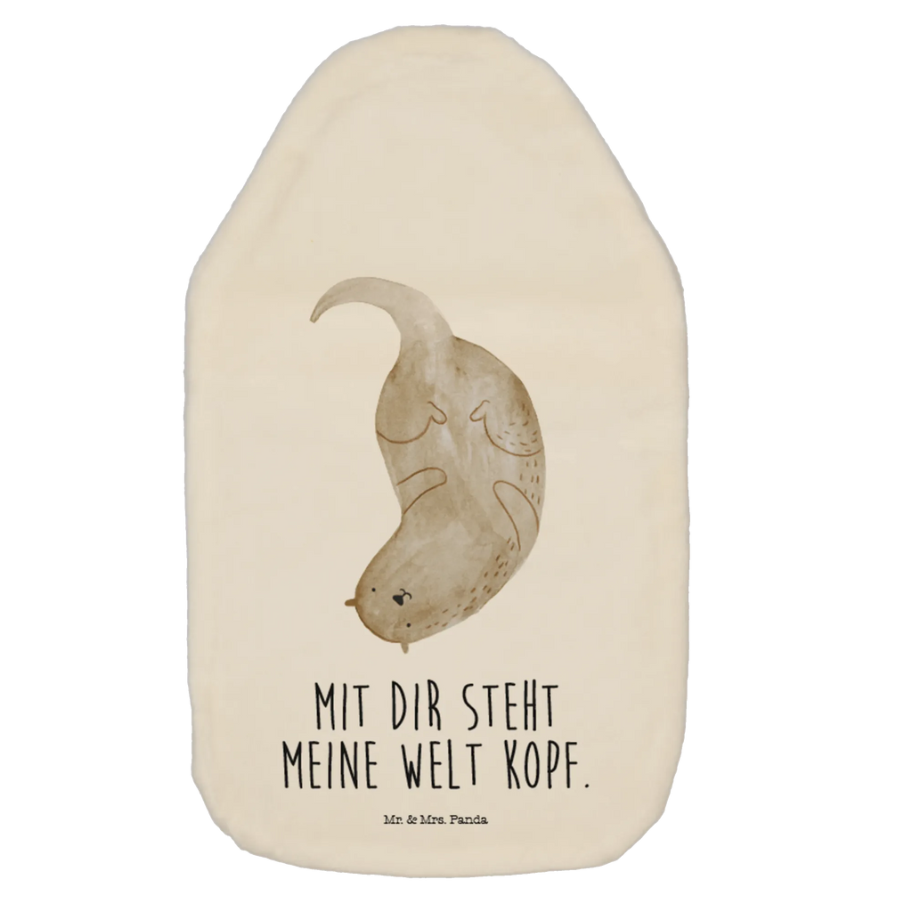 Wärmflasche Otter kopfüber Kinderwärmflasche, Wärmflaschenbezug, Wärmekissen, Bettflasche, Körnerkissen, Kleine Wärmflasche, Wärmflasche mit Bezug, Wärmflasche, Otter, Fischotter, Seeotter, Otter Seeotter See Otter