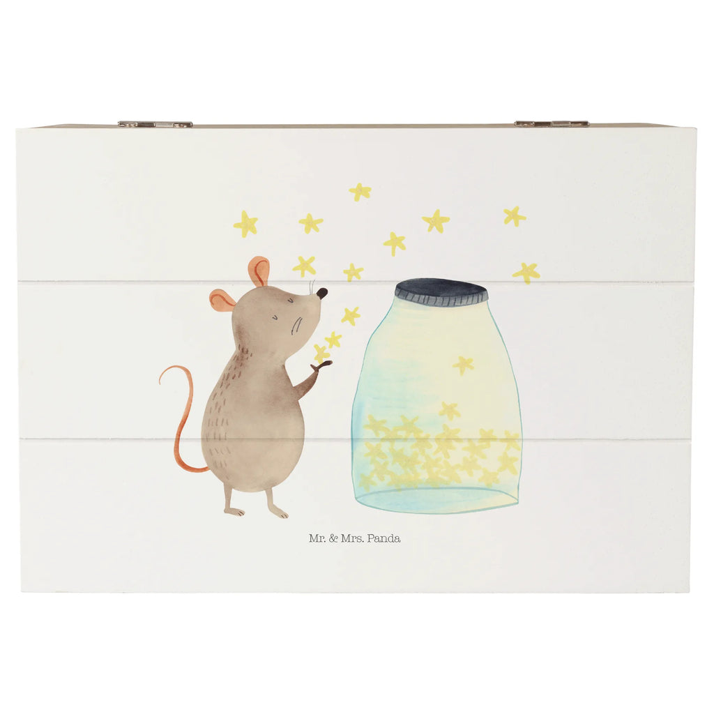 Holzkiste Maus Sterne Aufbewahrungsbox, Geschenkdose, XXL, Erinnerungsbox, Geschenkbox, Schatzkiste, Truhe, Dekokiste, Erinnerungskiste, Holzkiste, Schatulle, Kiste, Tiermotive, Gute Laune, lustige Sprüche, Tiere, Geburtstag, Träume, Schwangerschaft, Geburt, Taufgeschenk, Hoffnung, Wunsch, Kind, Kindergeburtstag, erstes Kind, Maus, Taufe, Sterne