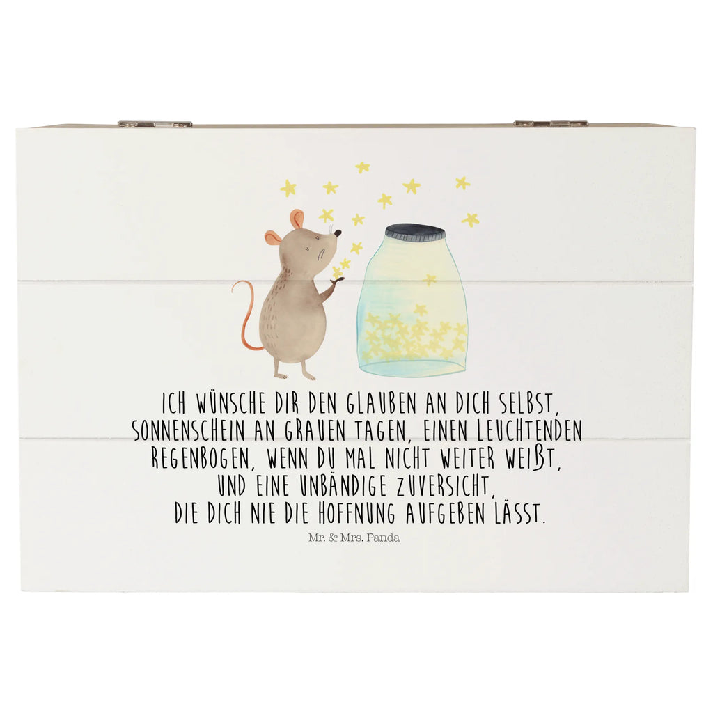 Holzkiste Maus Sterne Aufbewahrungsbox, Geschenkdose, XXL, Erinnerungsbox, Geschenkbox, Schatzkiste, Truhe, Dekokiste, Erinnerungskiste, Holzkiste, Schatulle, Kiste, Tiermotive, Gute Laune, lustige Sprüche, Tiere, Geburtstag, Träume, Schwangerschaft, Geburt, Taufgeschenk, Hoffnung, Wunsch, Kind, Kindergeburtstag, erstes Kind, Maus, Taufe, Sterne