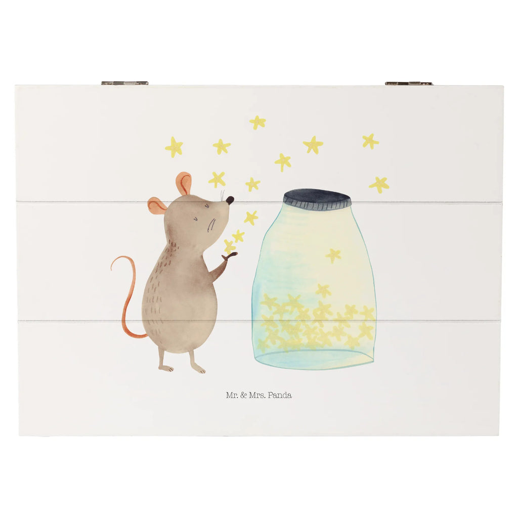 Holzkiste Maus Sterne Aufbewahrungsbox, Geschenkdose, XXL, Erinnerungsbox, Geschenkbox, Schatzkiste, Truhe, Dekokiste, Erinnerungskiste, Holzkiste, Schatulle, Kiste, Tiermotive, Gute Laune, lustige Sprüche, Tiere, Geburtstag, Träume, Schwangerschaft, Geburt, Taufgeschenk, Hoffnung, Wunsch, Kind, Kindergeburtstag, erstes Kind, Maus, Taufe, Sterne