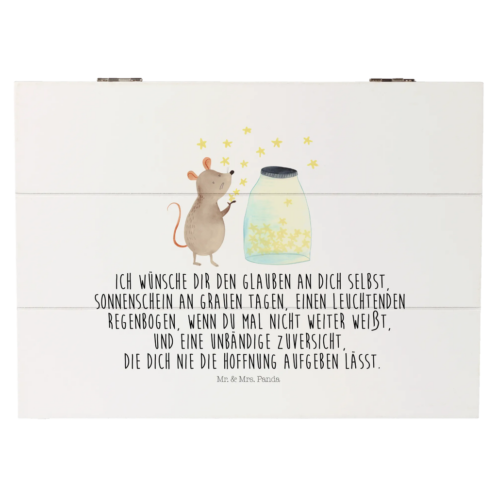 Holzkiste Maus Sterne Aufbewahrungsbox, Geschenkdose, XXL, Erinnerungsbox, Geschenkbox, Schatzkiste, Truhe, Dekokiste, Erinnerungskiste, Holzkiste, Schatulle, Kiste, Tiermotive, Gute Laune, lustige Sprüche, Tiere, Geburtstag, Träume, Schwangerschaft, Geburt, Taufgeschenk, Hoffnung, Wunsch, Kind, Kindergeburtstag, erstes Kind, Maus, Taufe, Sterne