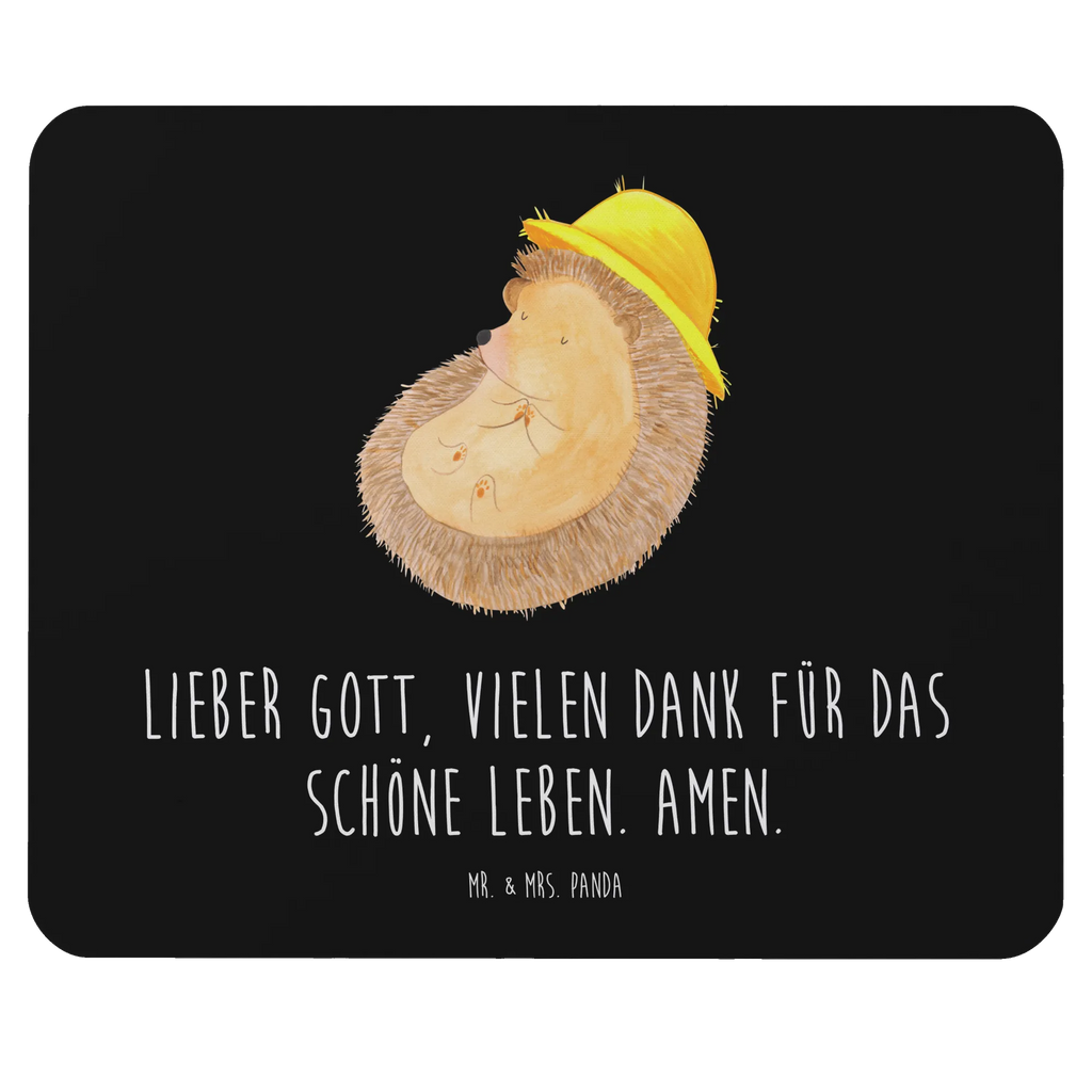 Podkładka pod mysz jeż Modlić się Mausunterlage, Computer zubehör, Arbeitszimmer, PC Zubehör, Mauspad Büro, Einzigartiges Mauspad, Mousepad, Mauspad, Designer Mauspad, Büroausstattung, Tiermotive, Gute Laune, lustige Sprüche, Tiere, Dankbarkeit, dankbar, genießen, beten, Amen, Gott, Igel mit Hut, Igel, Leben, Dankbar sein, Sonnenhut