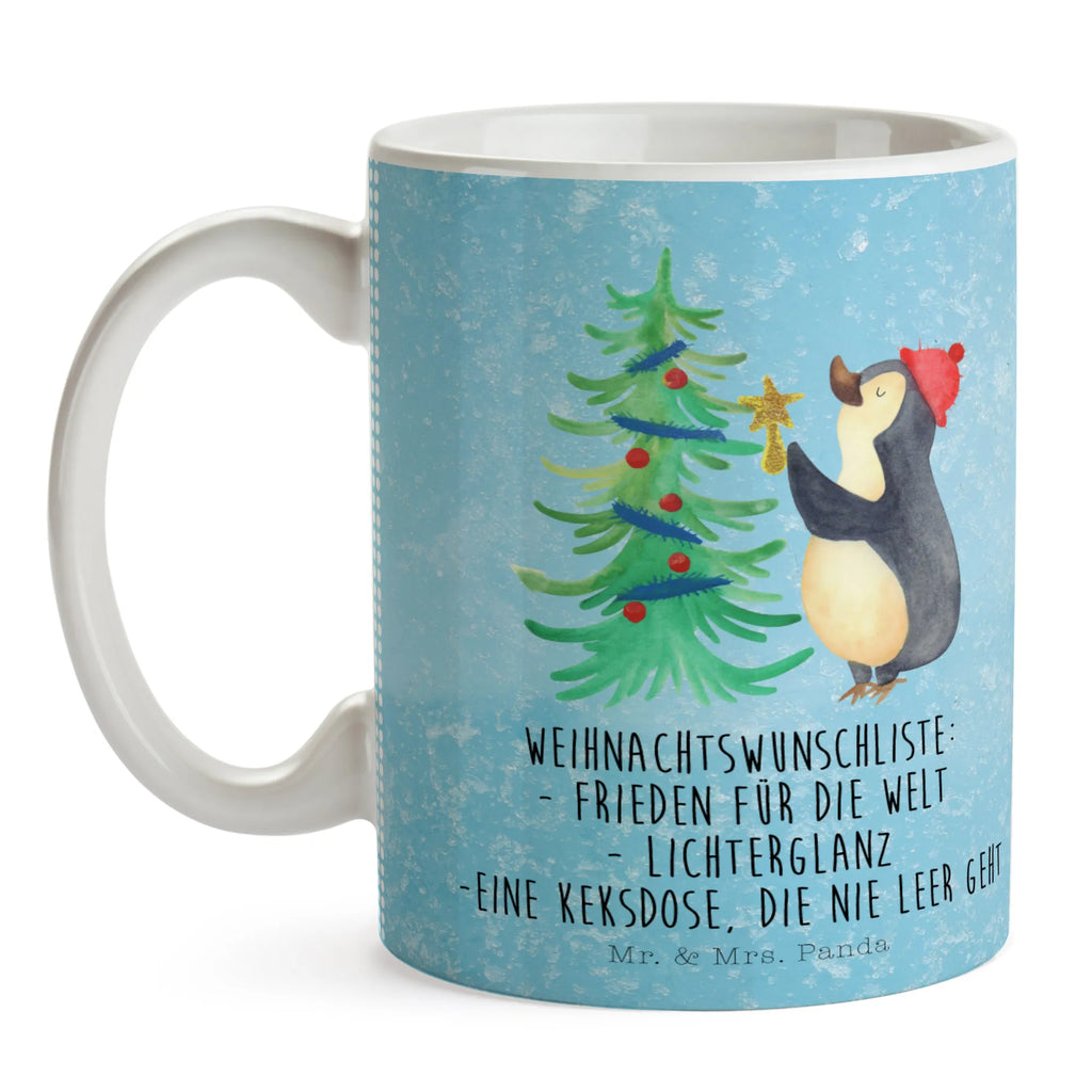 Tasse Pinguin Weihnachtsbaum Kaffeetasse, Geschenktasse, Bürotasse, Tasse, Teetasse, Tasse mit Motiven, Porzellantasse, Tasse mit Zitaten, Keramiktasse, Winter, Weihnachten, Weihnachtsdeko, Nikolaus, Advent, Heiligabend, Wintermotiv, Pinguin