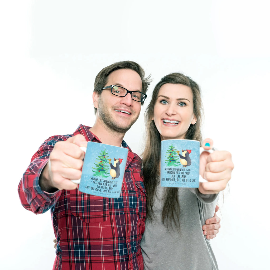 Tasse Pinguin Weihnachtsbaum Kaffeetasse, Geschenktasse, Bürotasse, Tasse, Teetasse, Tasse mit Motiven, Porzellantasse, Tasse mit Zitaten, Keramiktasse, Winter, Weihnachten, Weihnachtsdeko, Nikolaus, Advent, Heiligabend, Wintermotiv, Pinguin