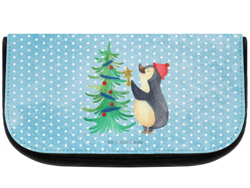 Kosmetiktasche Pinguin Weihnachtsbaum Schminktasche, beauty case, Kulturtasche, reiseschminktasche, reise kosmetiktasche, Waschtasche, Toilettentasche, Kulturbeutel, hygiene tasche, Schminkbeutel, Waschbeutel, Reisenecessaires, zubehörtasche, Beauty Bag, Schminktäschchen, kleines Täschchen, Organizer Tasche, utensilientasche, Make-Up Bag, kulturtäschchen, beauty tasche, kosmetiktäschchen, kosmetik beutel, bad tasche, Kosmetiktasche, toilettenbeutel, Necessaire, Beautybag, Wintermotiv, Winter, Weihnachtsdeko, Weihnachten, Nikolaus, Advent, Heiligabend, Pinguin