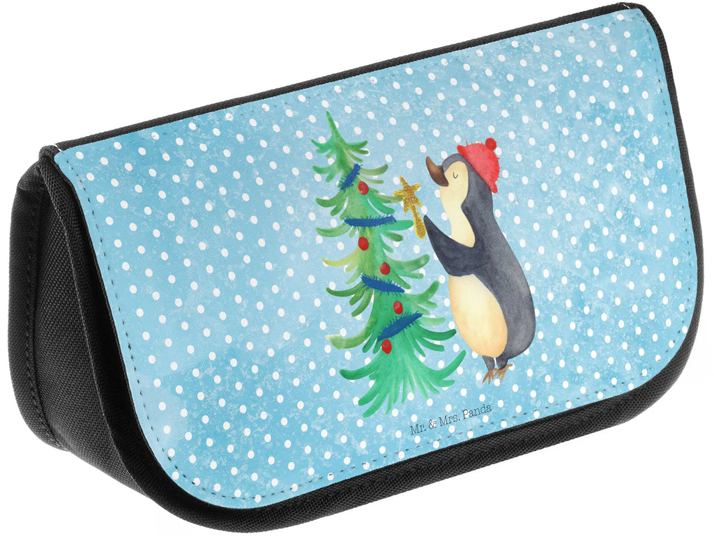 Kosmetiktasche Pinguin Weihnachtsbaum Schminktasche, beauty case, Kulturtasche, reiseschminktasche, reise kosmetiktasche, Waschtasche, Toilettentasche, Kulturbeutel, hygiene tasche, Schminkbeutel, Waschbeutel, Reisenecessaires, zubehörtasche, Beauty Bag, Schminktäschchen, kleines Täschchen, Organizer Tasche, utensilientasche, Make-Up Bag, kulturtäschchen, beauty tasche, kosmetiktäschchen, kosmetik beutel, bad tasche, Kosmetiktasche, toilettenbeutel, Necessaire, Beautybag, Wintermotiv, Winter, Weihnachtsdeko, Weihnachten, Nikolaus, Advent, Heiligabend, Pinguin
