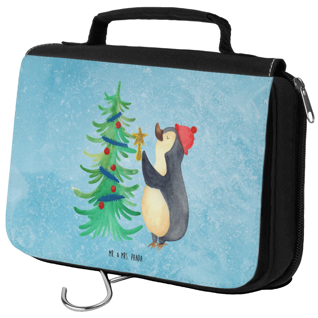 Wash bag penguin Christmas tree Wash bag, To hang up, Toilet bag, Gentlemen, Cosmetic bag, Ladies, Winter, Christmas, Christmas time, snow, Penguin