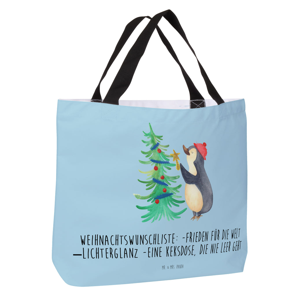 Shopper Pinguin Weihnachtsbaum Alltagstasche, Einkaufstasche, Tragebeutel, XXL Tasche, Stofftasche, Ausflug, Strandtasche, Freizeittasche, Schulbeutel, Tüte, XL, Beutel, Schultasche, Schultertasche, Shopper, Einkaufsbeutel, Wintermotiv, Winter, Heiligabend, Weihnachten, Advent, Nikolaus, Weihnachtsdeko, Pinguin