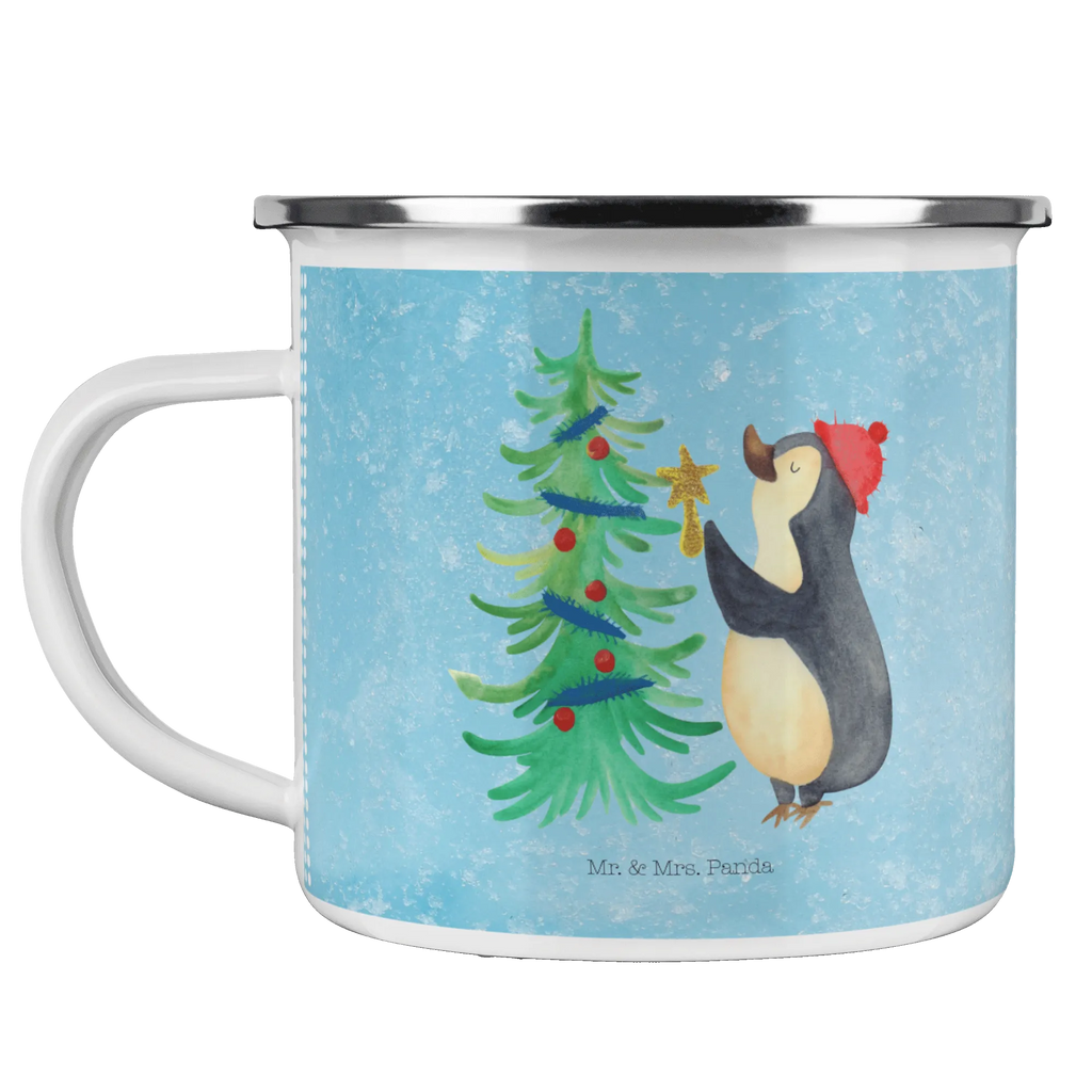 Camping Emaille Tasse Pinguin Weihnachtsbaum Kaffeebecher, Trinkbecher, reisetasse, wandertasse, Teebecher, Pott, Tasse Emaille, Campingbecher, Emaille Becher, Emaille Tasse, becher emaille, emaillebecher, Metalltasse, Blechtasse, blechbecher, Emailletasse, Tasse, Campingtasse, metallbecher, Teetasse, wanderbecher, Reisebecher, Becher, Kaffeetasse, Weihnachten, Winter, Weihnachtsdeko, Nikolaus, Advent, Heiligabend, Wintermotiv, Pinguin