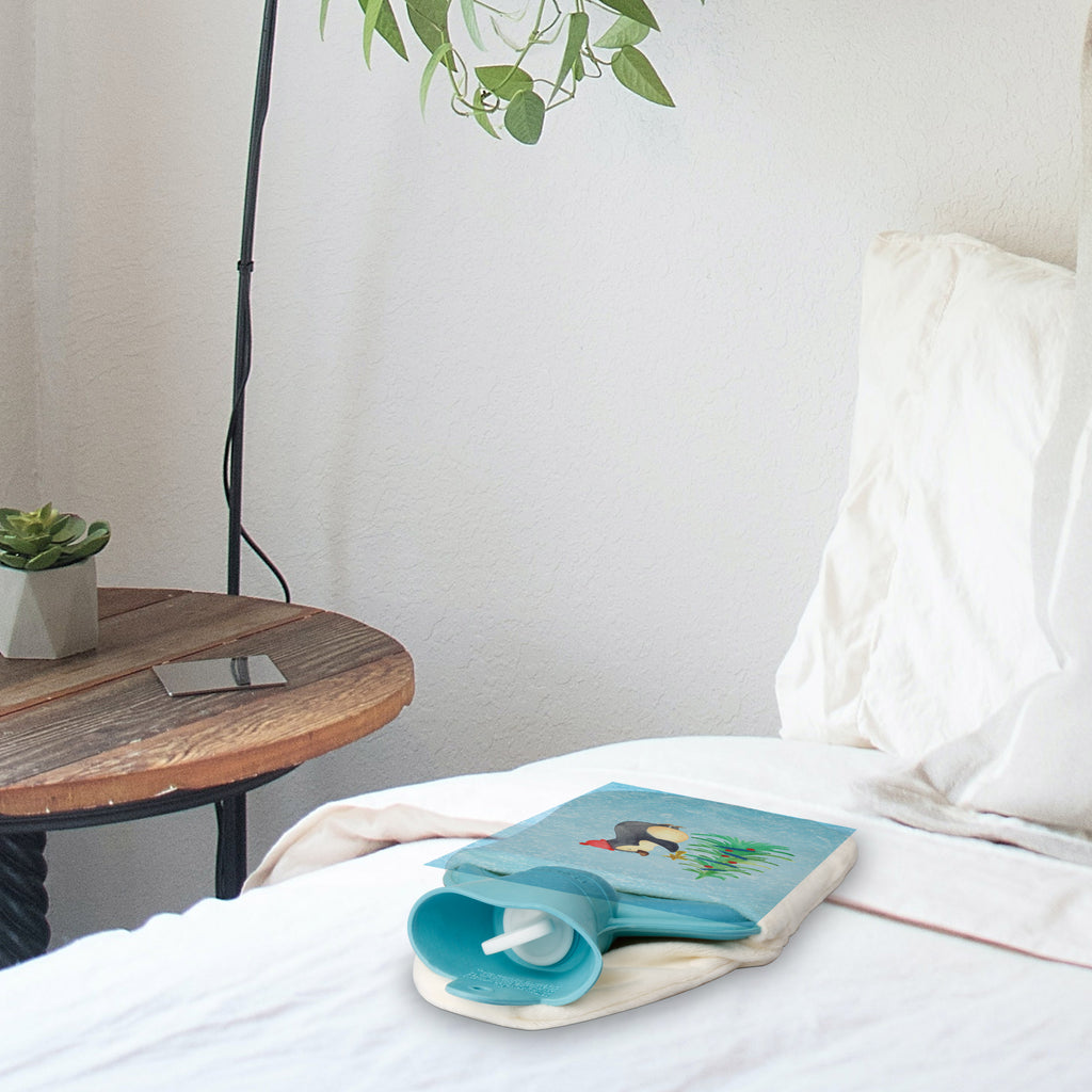 Wärmflasche Pinguin Weihnachtsbaum Wärmflaschenbezug, Kleine Wärmflasche, Wärmflasche, Wärmekissen, Bettflasche, Körnerkissen, Wärmflasche mit Bezug, Kinderwärmflasche, Winter, Weihnachten, Weihnachtsdeko, Nikolaus, Advent, Heiligabend, Wintermotiv, Pinguin