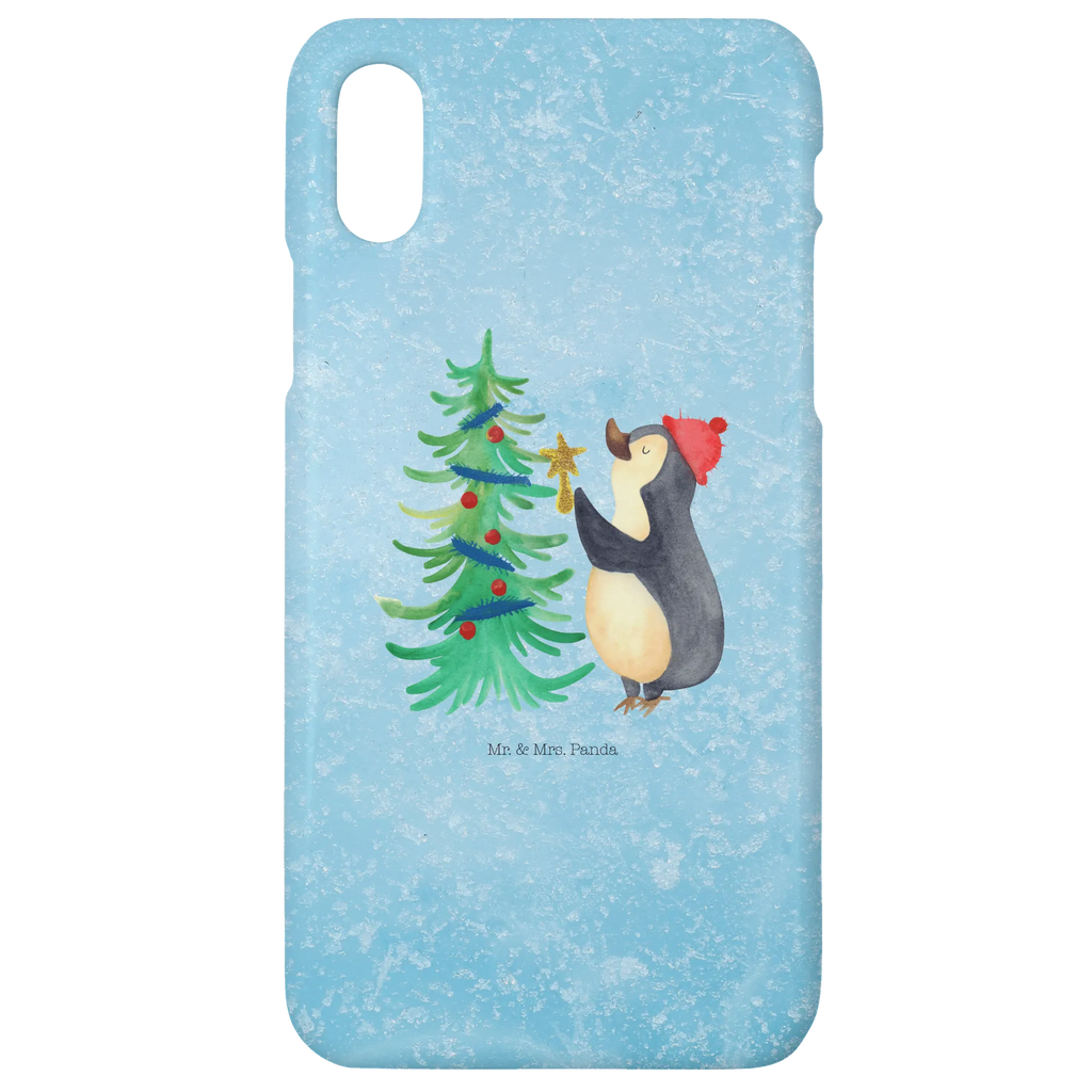 Etui na iPhone 10 Pingwin choinka Iphone 10, Handycover, Handy Case, Handyhülle, Iphone X, Handy, Hülle, Cover, Wintermotiv, Weihnachten, Winter, Weihnachtsdeko, Nikolaus, Advent, Heiligabend, Pinguin
