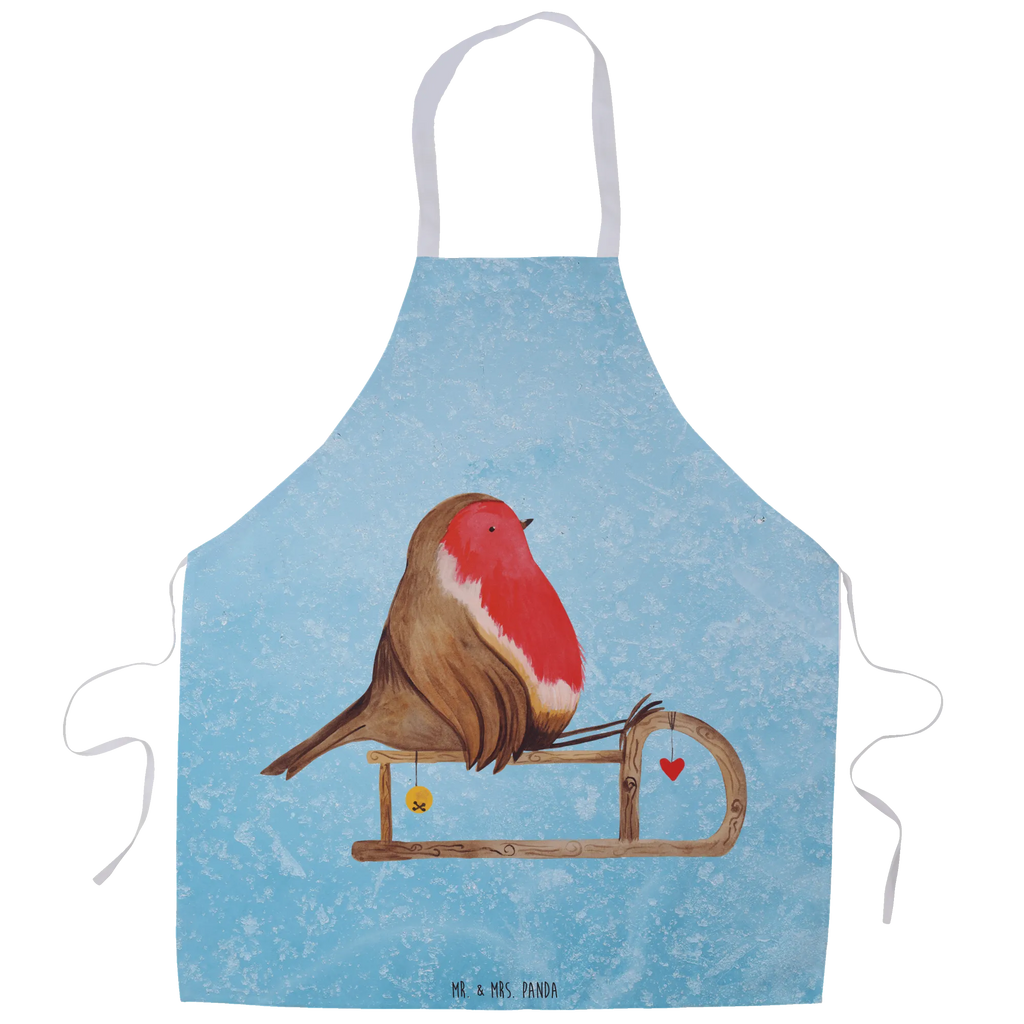 Fartuch kuchenny rudzik sanki Zima, Boże Narodzenie, dekoracje świąteczne, Mikołaj, Adwent, Wigilia, zimowy motyw