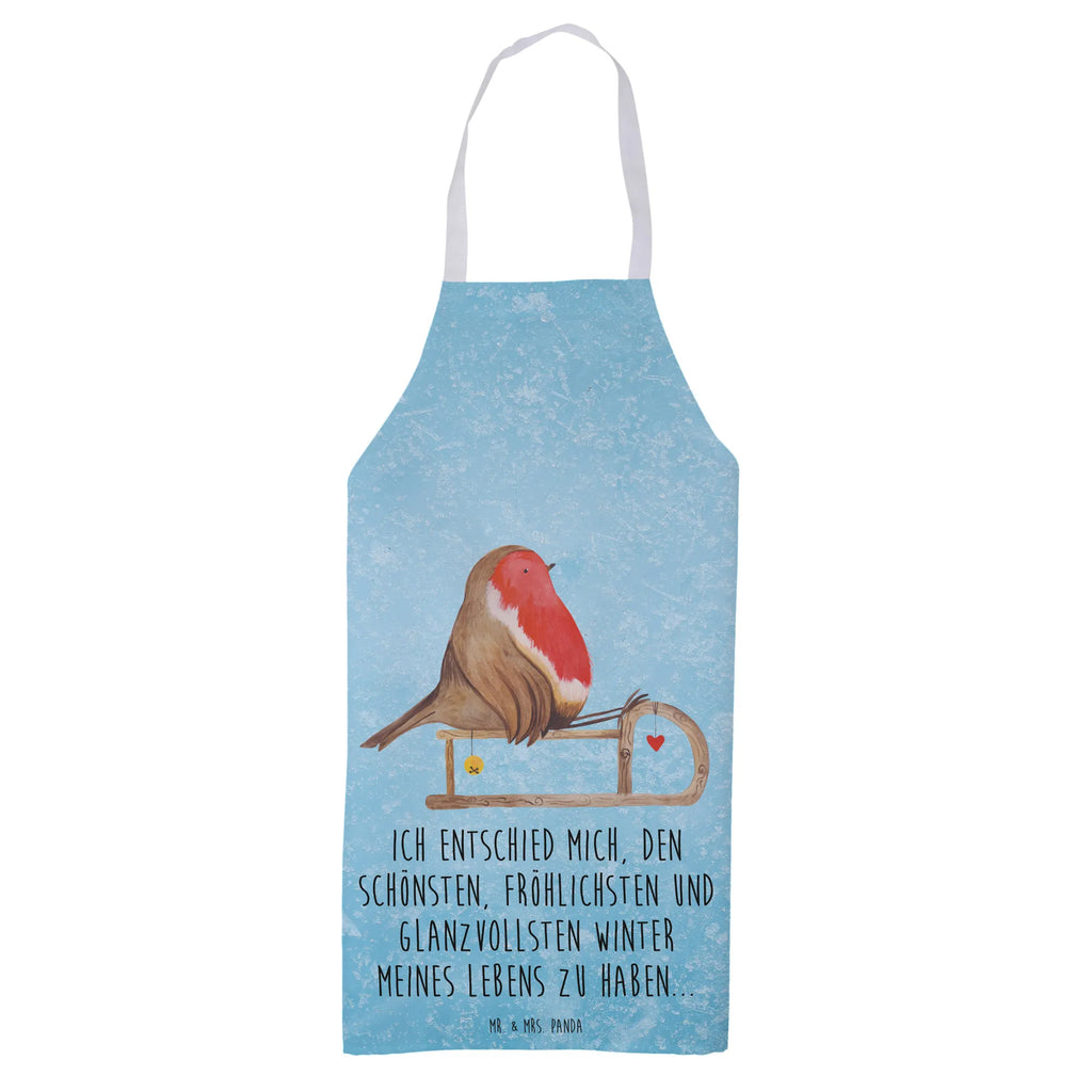 Fartuch kuchenny rudzik sanki Zima, Boże Narodzenie, dekoracje świąteczne, Mikołaj, Adwent, Wigilia, zimowy motyw