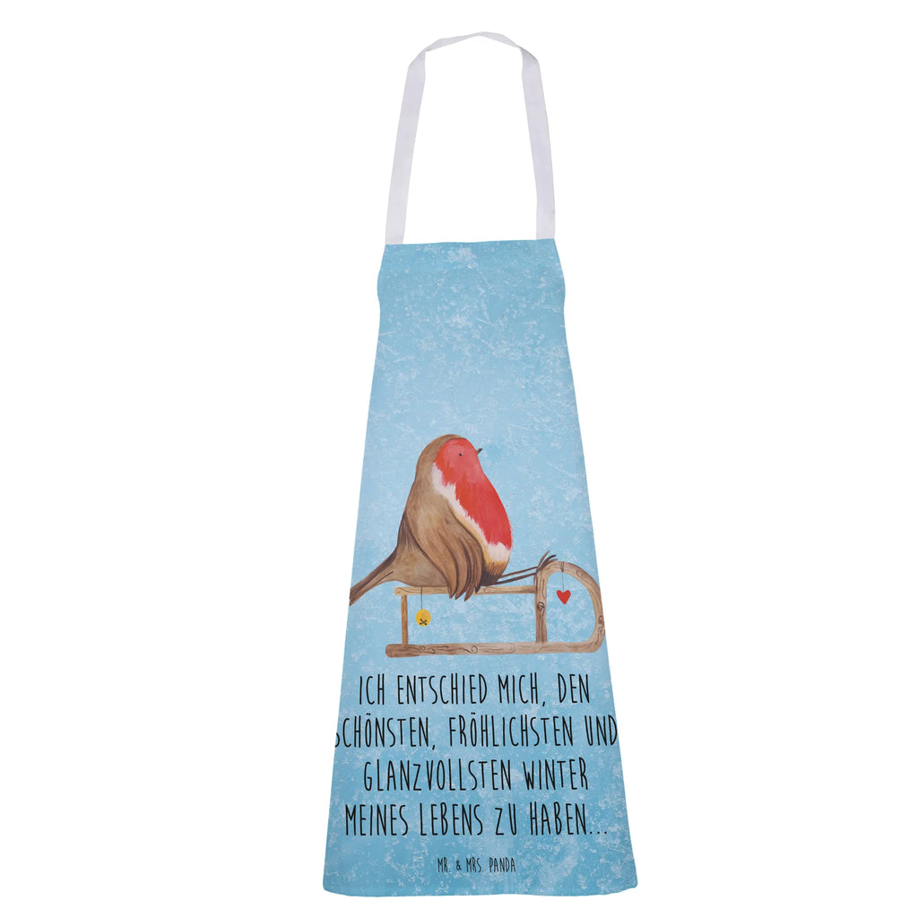 Fartuch kuchenny rudzik sanki Zima, Boże Narodzenie, dekoracje świąteczne, Mikołaj, Adwent, Wigilia, zimowy motyw