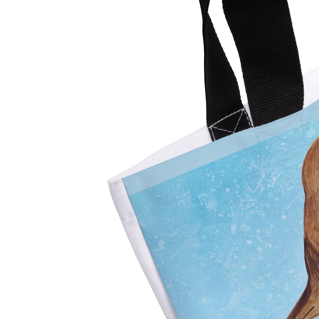 Shopper Rotkehlchen Schlitten Schultasche, Schulbeutel, Einkaufstasche, Alltagstasche, Freizeittasche, Shopper, Strandtasche, Tasche, Einkaufsbeutel, Tragebeutel, Beutel, Winter, Weihnachten, Weihnachtsdeko, Nikolaus, Advent, Heiligabend, Wintermotiv, Vogel, Schlitten