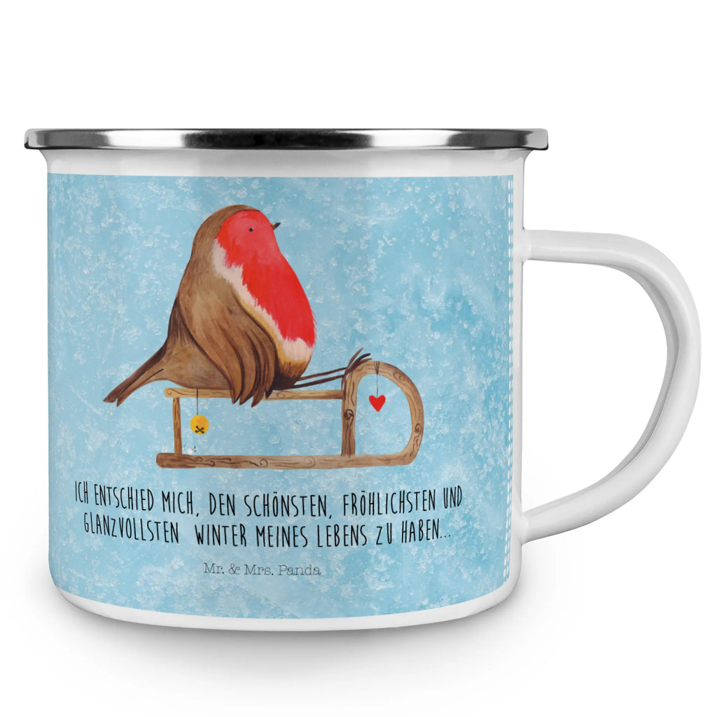 Camping Emaille Tasse Rotkehlchen Schlitten Reisebecher, Tasse, blechbecher, Emaille Becher, wandertasse, Teetasse, Campingtasse, Teebecher, Becher, Kaffeebecher, wanderbecher, Metalltasse, reisetasse, Emaille Tasse, Pott, Campingbecher, metallbecher, Blechtasse, emaillebecher, Tasse Emaille, Trinkbecher, Emailletasse, Kaffeetasse, becher emaille, Weihnachten, Winter, Weihnachtsdeko, Nikolaus, Advent, Heiligabend, Wintermotiv, Vogel, Schlitten