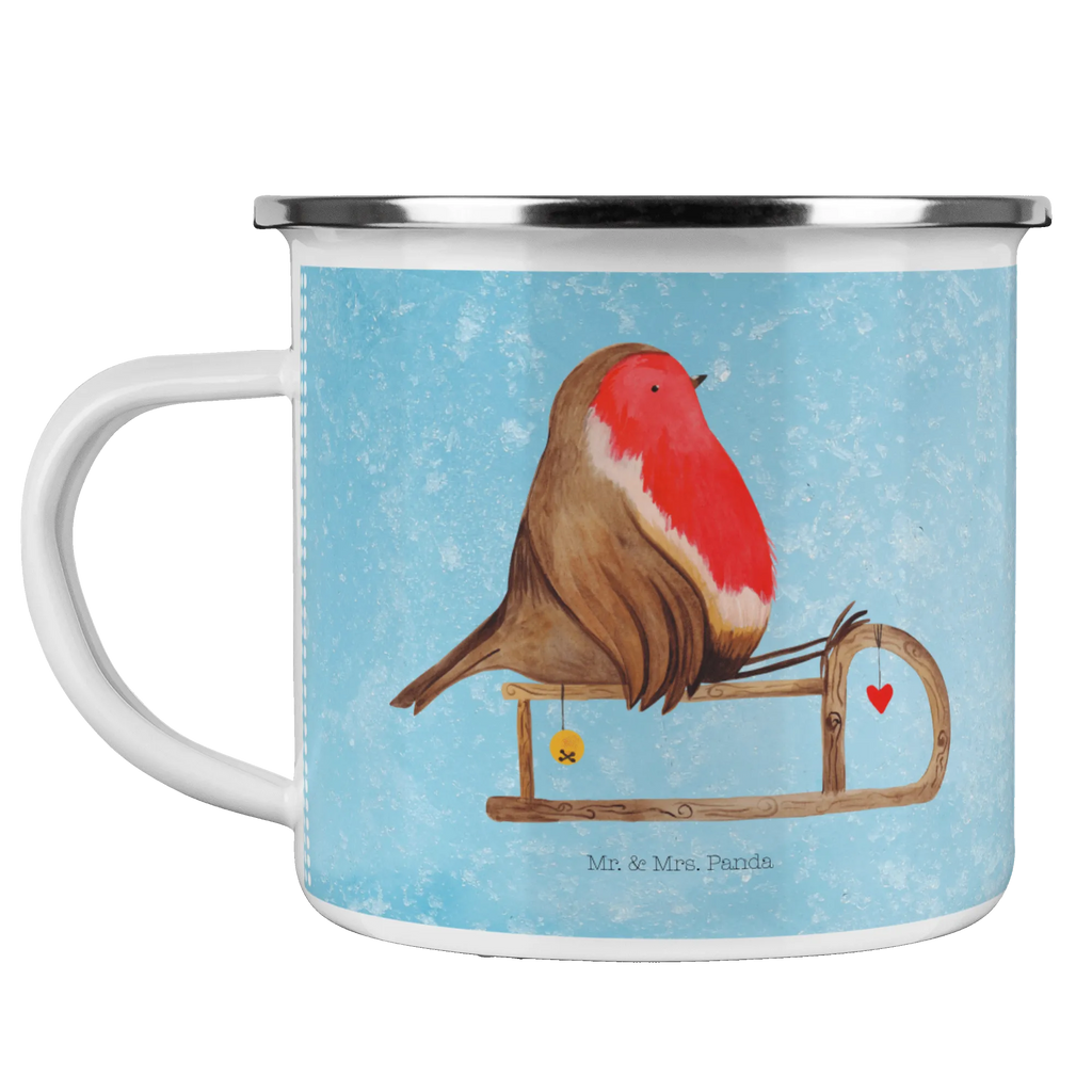 Camping Emaille Tasse Rotkehlchen Schlitten Reisebecher, Tasse, blechbecher, Emaille Becher, wandertasse, Teetasse, Campingtasse, Teebecher, Becher, Kaffeebecher, wanderbecher, Metalltasse, reisetasse, Emaille Tasse, Pott, Campingbecher, metallbecher, Blechtasse, emaillebecher, Tasse Emaille, Trinkbecher, Emailletasse, Kaffeetasse, becher emaille, Weihnachten, Winter, Weihnachtsdeko, Nikolaus, Advent, Heiligabend, Wintermotiv, Vogel, Schlitten