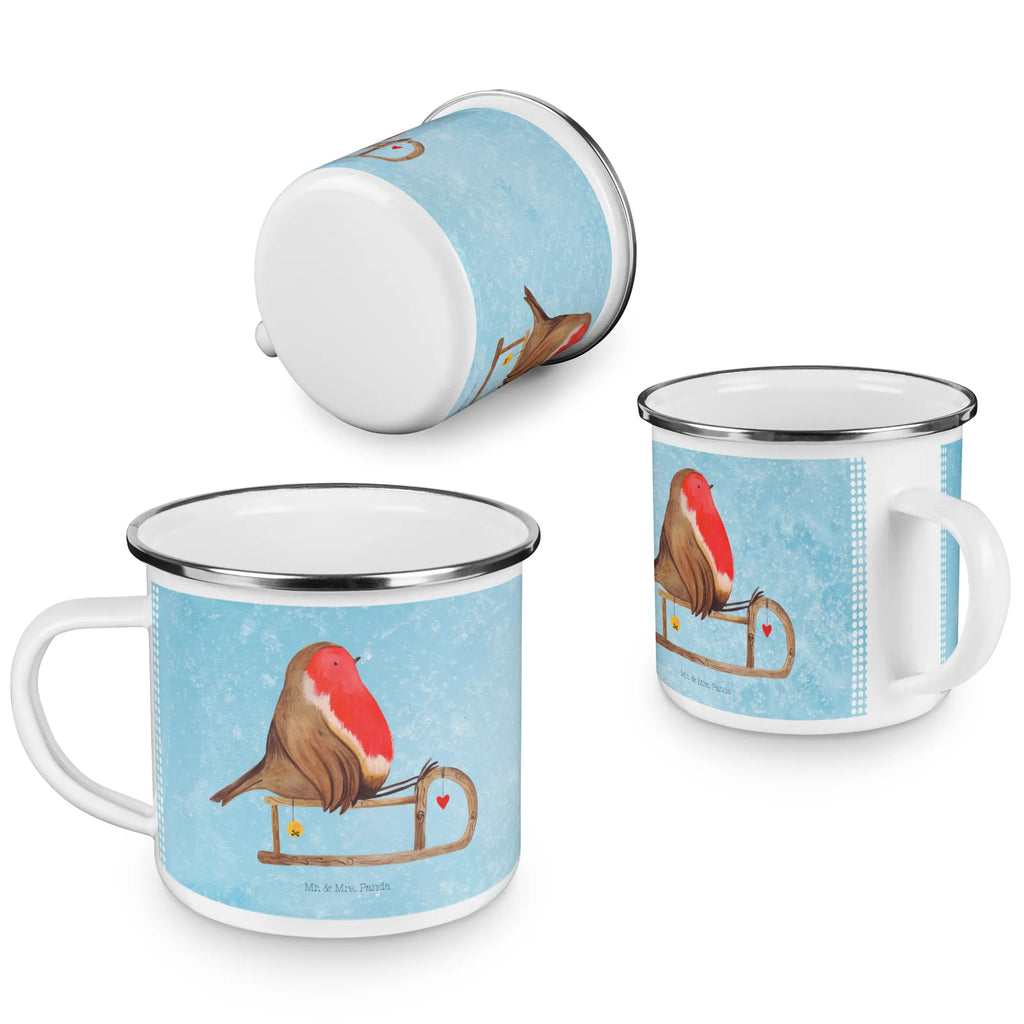Camping Emaille Tasse Rotkehlchen Schlitten Reisebecher, Tasse, blechbecher, Emaille Becher, wandertasse, Teetasse, Campingtasse, Teebecher, Becher, Kaffeebecher, wanderbecher, Metalltasse, reisetasse, Emaille Tasse, Pott, Campingbecher, metallbecher, Blechtasse, emaillebecher, Tasse Emaille, Trinkbecher, Emailletasse, Kaffeetasse, becher emaille, Weihnachten, Winter, Weihnachtsdeko, Nikolaus, Advent, Heiligabend, Wintermotiv, Vogel, Schlitten