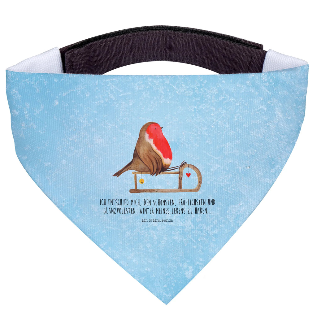 Chusta na szyję dla psa L rudzik sanki Tuch, Hundehalstuch, Mittelgroße Hunde, Hunde, Halstuch, Mittel, Advent, Weihnachten, Winter, Weihnachtsdeko, Wintermotiv, Nikolaus, Heiligabend, Vogel, Schlitten