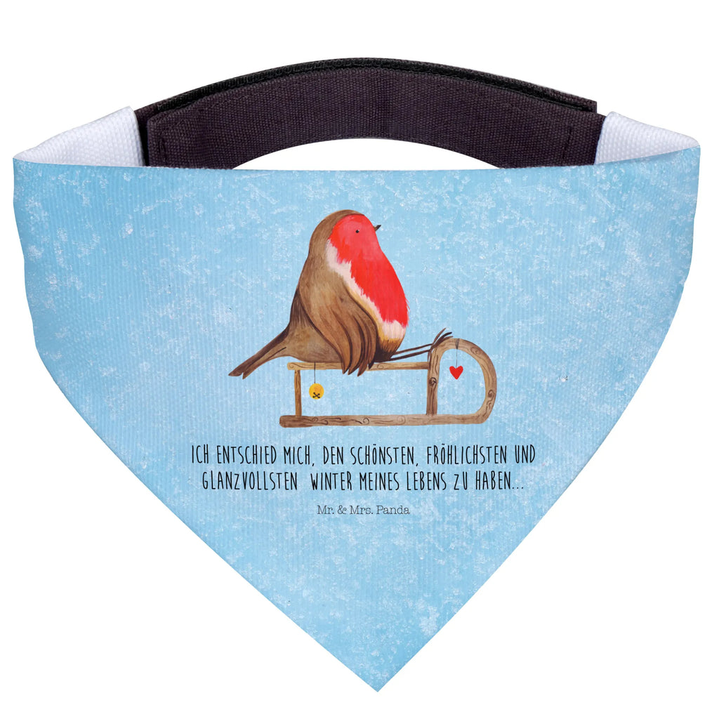 Chusta na szyję dla psa L rudzik sanki Tuch, Hundehalstuch, Mittelgroße Hunde, Hunde, Halstuch, Mittel, Advent, Weihnachten, Winter, Weihnachtsdeko, Wintermotiv, Nikolaus, Heiligabend, Vogel, Schlitten