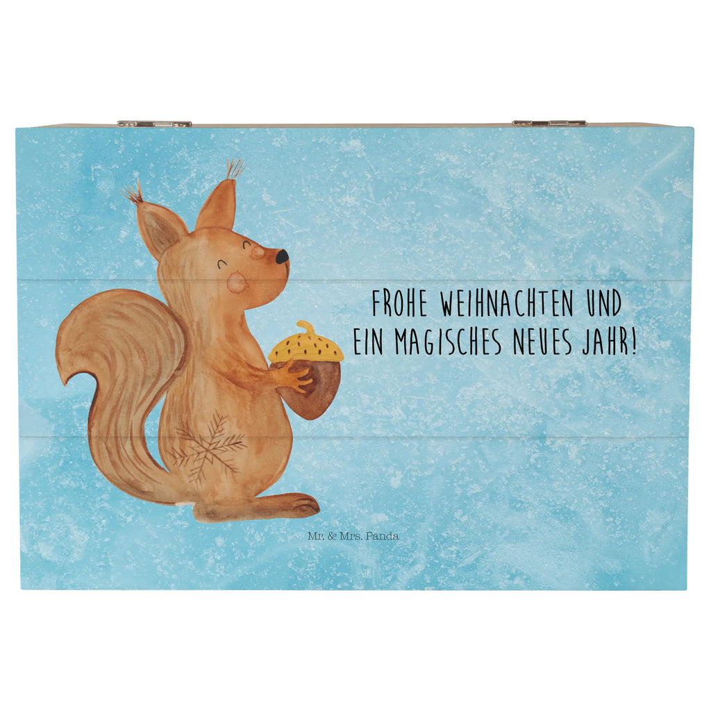 Skrzynia drewniana wiewiórka Czas Bożego Narodzenia Zima, Boże Narodzenie, dekoracje świąteczne, Mikołaj, Adwent, Wigilia, zimowy motyw