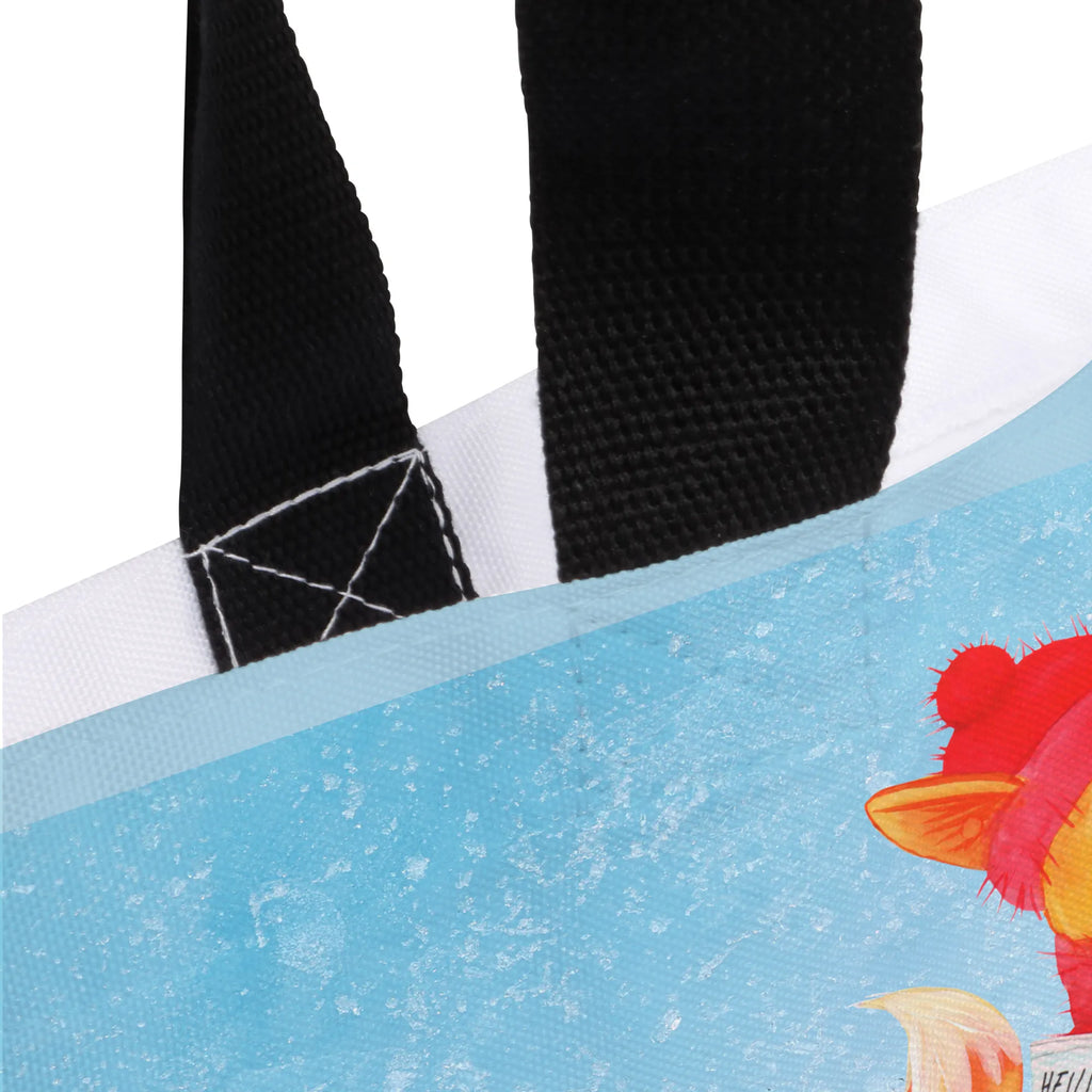 Shopper Fuchs Sänger Einkaufstasche, XXL Tasche, Tragebeutel, Schulbeutel, Tüte, Schultasche, XL, Strandtasche, Schultertasche, Ausflug, Alltagstasche, Freizeittasche, Einkaufsbeutel, Beutel, Shopper, Stofftasche, Wintermotiv, Winter, Heiligabend, Weihnachten, Advent, Nikolaus, Weihnachtsdeko, Fuchs, Geschenk Sänger, Füchse, Weihnachtslieder, Sänger, Singen