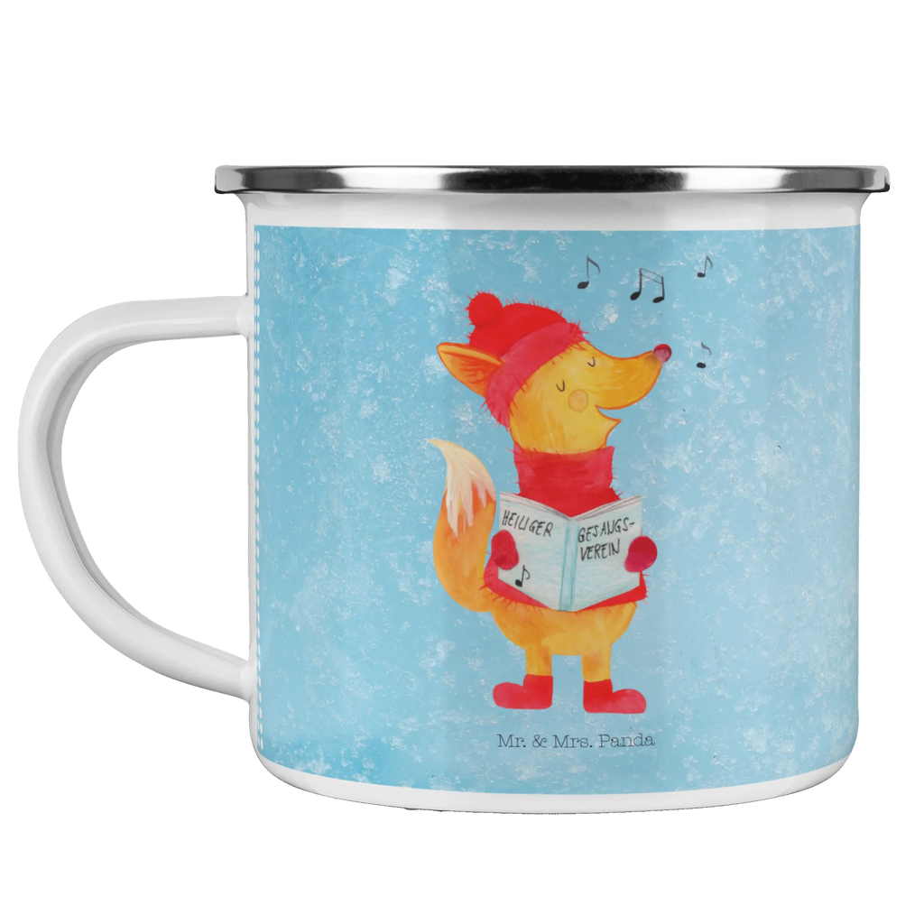 Camping Emaille Tasse Fuchs Sänger Becher, Metalltasse, blechbecher, wandertasse, Trinkbecher, Blechtasse, Campingtasse, becher emaille, Campingbecher, wanderbecher, Teebecher, reisetasse, Emaille Becher, Kaffeetasse, Emaille Tasse, Reisebecher, Teetasse, Emailletasse, emaillebecher, Tasse, Pott, Tasse Emaille, metallbecher, Kaffeebecher, Wintermotiv, Winter, Weihnachtsdeko, Weihnachten, Nikolaus, Advent, Heiligabend, Singen, Füchse, Geschenk Sänger, Sänger, Fuchs, Weihnachtslieder