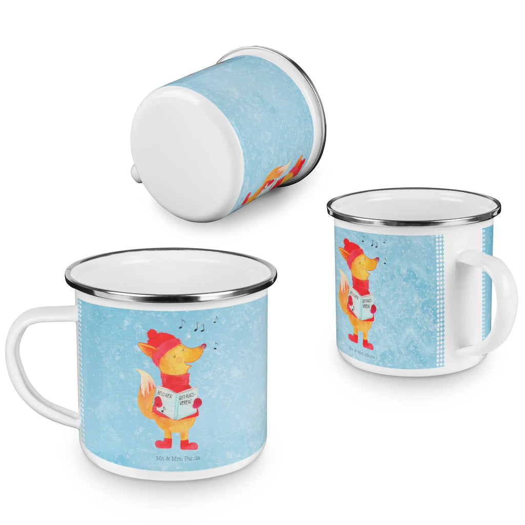 Camping Emaille Tasse Fuchs Sänger Becher, Metalltasse, blechbecher, wandertasse, Trinkbecher, Blechtasse, Campingtasse, becher emaille, Campingbecher, wanderbecher, Teebecher, reisetasse, Emaille Becher, Kaffeetasse, Emaille Tasse, Reisebecher, Teetasse, Emailletasse, emaillebecher, Tasse, Pott, Tasse Emaille, metallbecher, Kaffeebecher, Wintermotiv, Winter, Weihnachtsdeko, Weihnachten, Nikolaus, Advent, Heiligabend, Singen, Füchse, Geschenk Sänger, Sänger, Fuchs, Weihnachtslieder