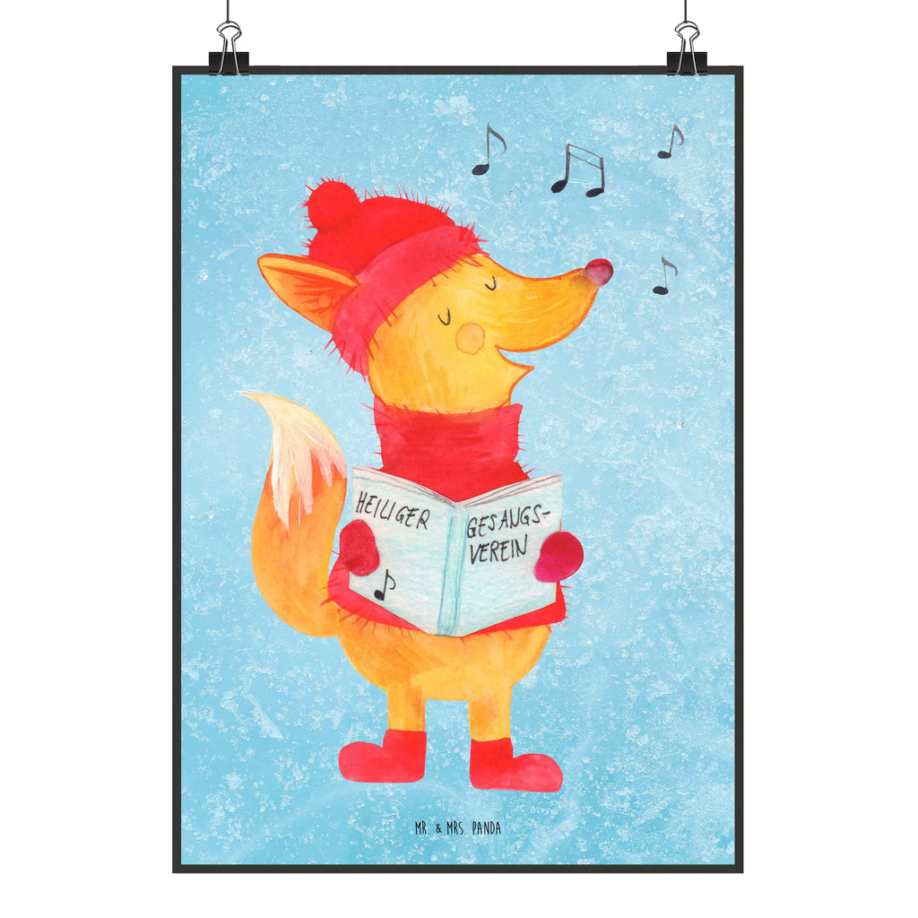 Plakat lis Śpiewak kunstdruck poster, drucke, Wandbild, kunst für die wand, kunstposter, Poster, grafikposter, Kunstdruck, Posterdruck, Mr. & Mrs. Panda Poster, Plakat, wandkunst, Bild, Bild für Wand, Wanddeko Bild, Wandposter, Designposter, wanddeko, Wanddekoration, Wandschmuck, wanddruck, Deko Bild, Wintermotiv, Heiligabend, Advent, Nikolaus, Weihnachtsdeko, Winter, Weihnachten, Sänger, Singen, Füchse, Fuchs, Geschenk Sänger, Weihnachtslieder