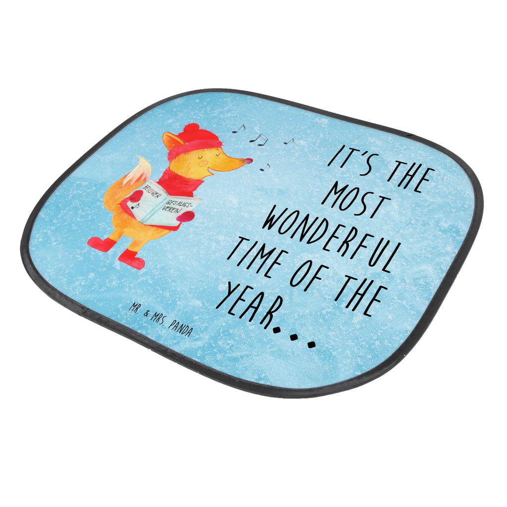 Car sun shade Fox Singer car, children, back seat, family, sun protection, windows, gift, sun visor, Winter, Christmas, Christmas time, snow