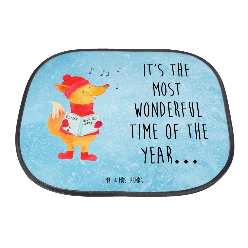 Car sun shade Fox Singer car, children, back seat, family, sun protection, windows, gift, sun visor, Winter, Christmas, Christmas time, snow