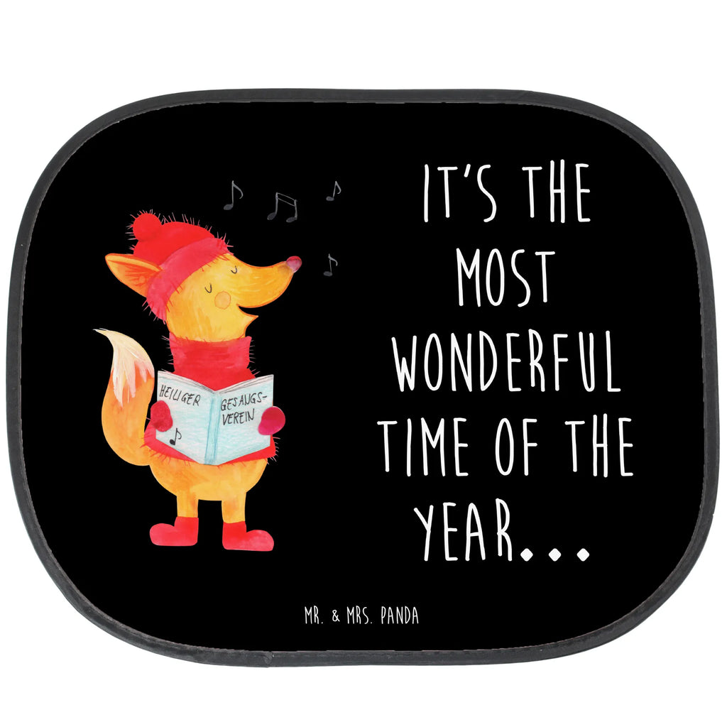 Car sun shade Fox Singer car, children, back seat, family, sun protection, windows, gift, sun visor, Winter, Christmas, Christmas time, snow