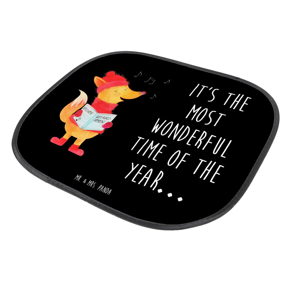 Car sun shade Fox Singer car, children, back seat, family, sun protection, windows, gift, sun visor, Winter, Christmas, Christmas time, snow