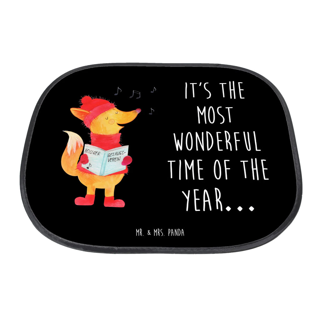 Car sun shade Fox Singer car, children, back seat, family, sun protection, windows, gift, sun visor, Winter, Christmas, Christmas time, snow