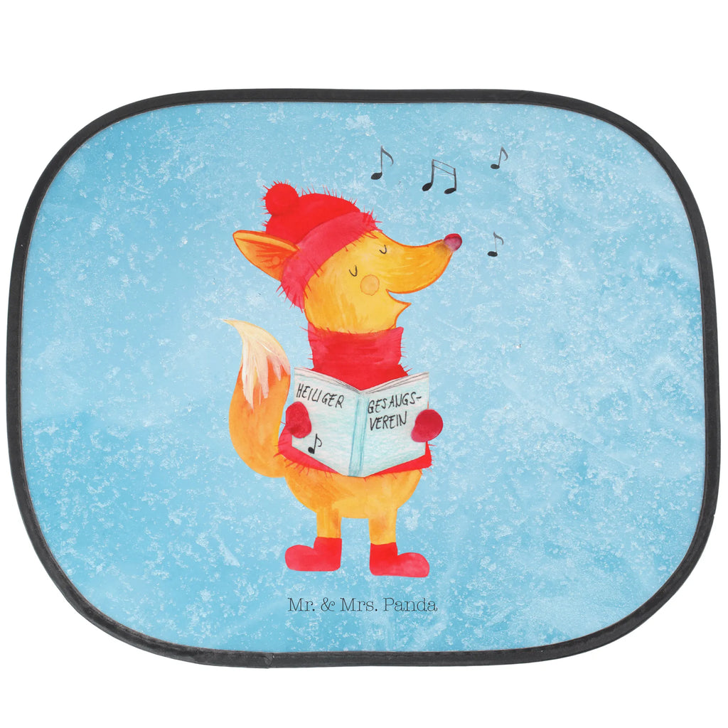 Car sun shade Fox Singer car, children, back seat, family, sun protection, windows, gift, sun visor, Winter, Christmas, Christmas time, snow