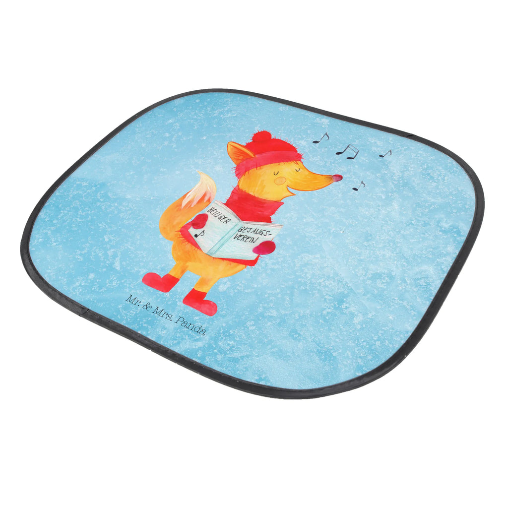 Car sun shade Fox Singer car, children, back seat, family, sun protection, windows, gift, sun visor, Winter, Christmas, Christmas time, snow