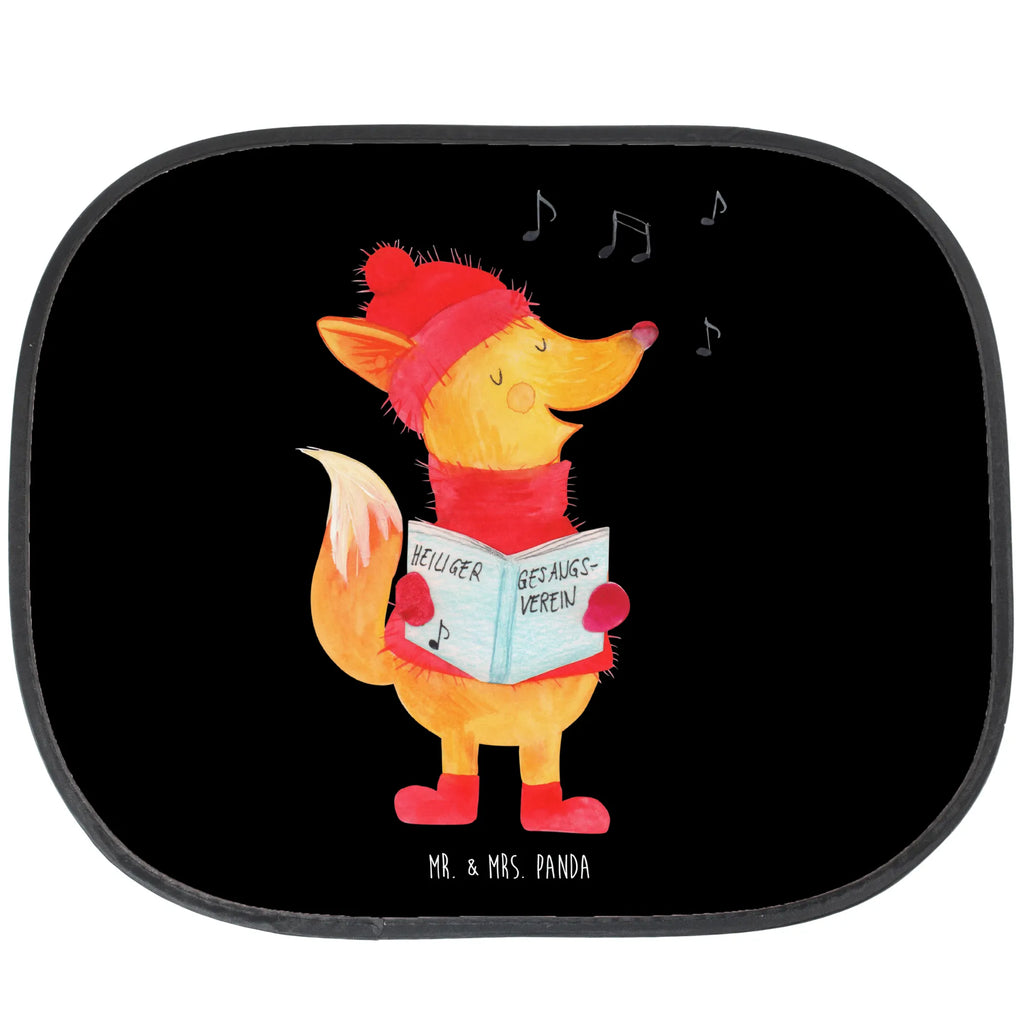 Car sun shade Fox Singer car, children, back seat, family, sun protection, windows, gift, sun visor, Winter, Christmas, Christmas time, snow