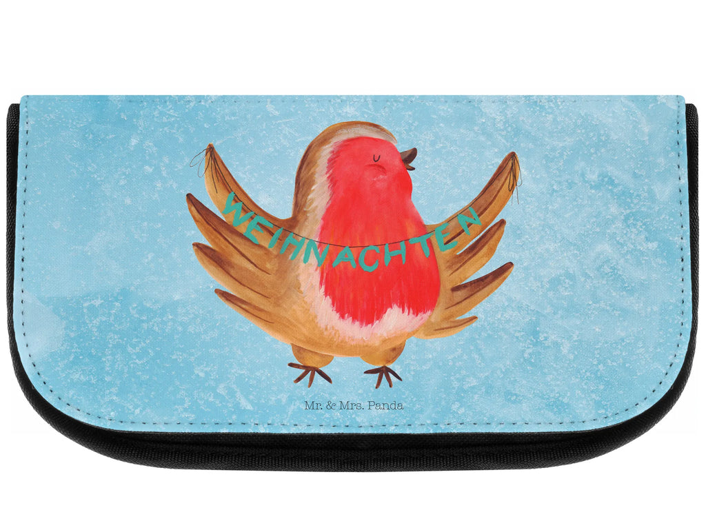 Kosmetiktasche Rotkehlchen Weihnachten Organizer Tasche, Schminktasche, kulturtäschchen, hygiene tasche, bad tasche, Reisenecessaires, Kosmetiktasche, kosmetik beutel, zubehörtasche, Toilettentasche, toilettenbeutel, Kulturbeutel, Make-Up Bag, Waschbeutel, Beautybag, reise kosmetiktasche, beauty case, Kulturtasche, Schminkbeutel, kosmetiktäschchen, Waschtasche, Beauty Bag, Necessaire, reiseschminktasche, beauty tasche, utensilientasche, Schminktäschchen, kleines Täschchen, Winter, Heiligabend, Nikolaus, Wintermotiv, Weihnachtsdeko, Weihnachten, Advent, Weihnachtsmotiv, Frohe Weihnachten, Weihnachtsgruß, Vogel, Xmas