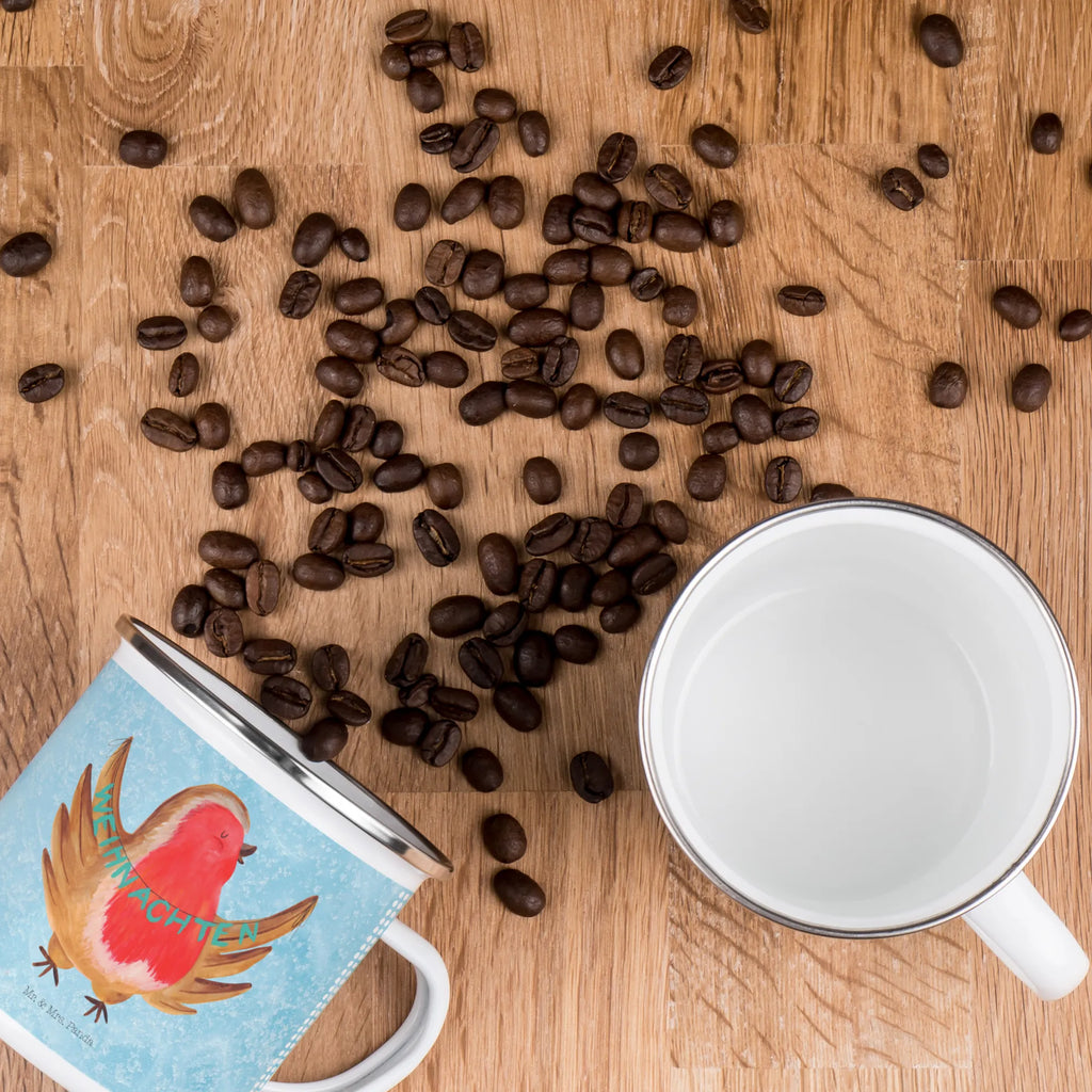 Enamel camping mug robin Christmas blechbecher, metallbecher, Emaille Becher, Tasse Emaille, wandertasse, wanderbecher, becher emaille, emaillebecher, Kaffeebecher, Campingbecher, Campingtasse, Trinkbecher, Tasse, reisetasse, Teetasse, Metalltasse, Emailletasse, Kaffeetasse, Pott, Becher, Blechtasse, Reisebecher, Emaille Tasse, Teebecher, Wintermotiv, Winter, Weihnachtsdeko, Weihnachten, Nikolaus, Advent, Heiligabend, Weihnachtsgruß, Xmas, Weihnachtsmotiv, Frohe Weihnachten, Vogel